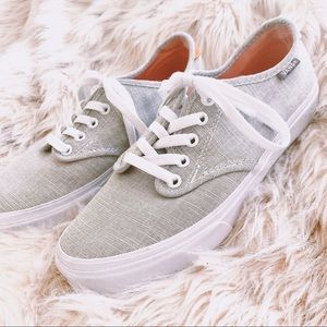 Grey Vans w/ Leather Trim ♡